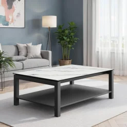 Cancio Table De Salon*Lakera mini Table basse tendance en dekton et en acier