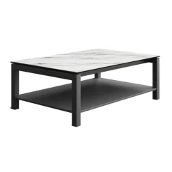 Cancio Table De Salon*Lakera mini Table basse tendance en dekton et en acier
