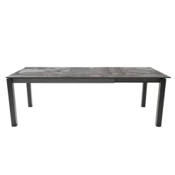 Cancio Table De Cuisine|Table De Salle à Manger*Lakera Table en Dekton rectangulaire extensible avec pieds en métal