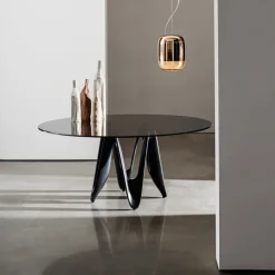 Sovet Italia Table De Salle à Manger*Lambda Sovet® Table ronde design en verre