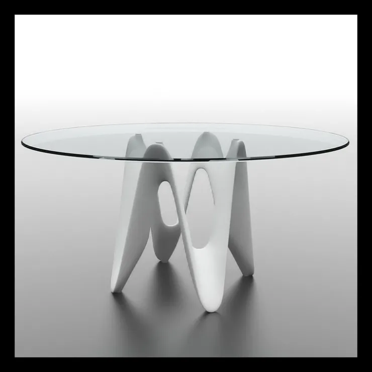 Sovet Italia Table De Salle à Manger*Lambda Sovet® Table ronde design en verre