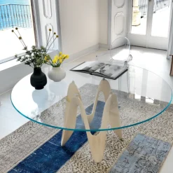 Sovet Italia Table De Salle à Manger*Lambda Sovet® Table ronde design en verre