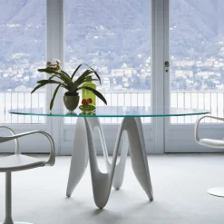 Sovet Italia Table De Salle à Manger*Lambda Sovet® Table ronde design en verre