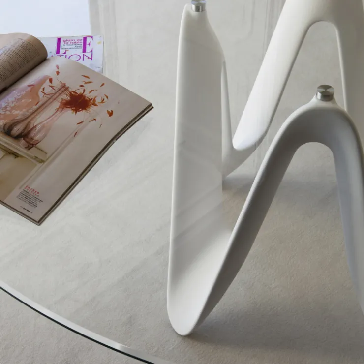 Sovet Italia Table De Salle à Manger*Lambda Sovet® Table ronde design en verre