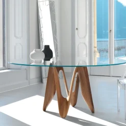 Sovet Italia Table De Salle à Manger*Lambda Sovet® Table ronde design en verre