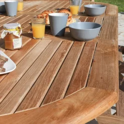 Medicis Table De Jardin*LandryTable de jardin ovale en teck extensible