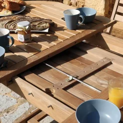 Medicis Table De Jardin*LandryTable de jardin ovale en teck extensible