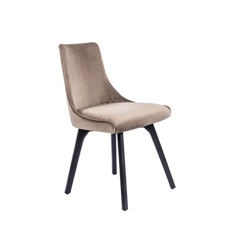 Sessio Chaise De Salle à Manger|Chaise Salon*Lars Chaise cocooning en tissu et pieds en bois