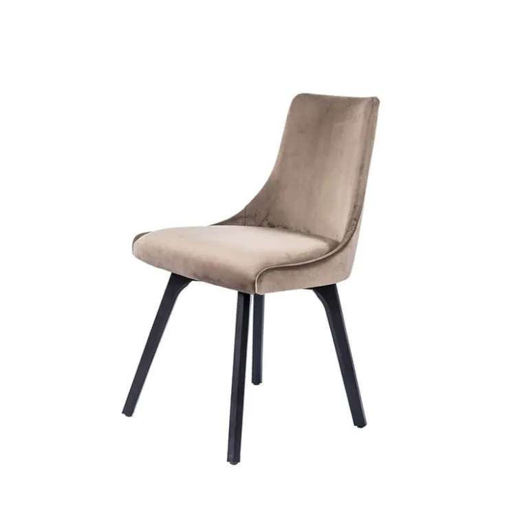 Sessio Chaise De Salle à Manger|Chaise Salon*Lars Chaise cocooning en tissu et pieds en bois