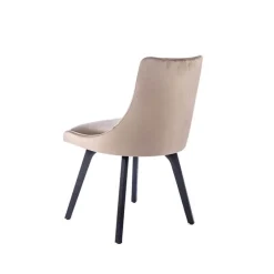 Sessio Chaise De Salle à Manger|Chaise Salon*Lars Chaise cocooning en tissu et pieds en bois