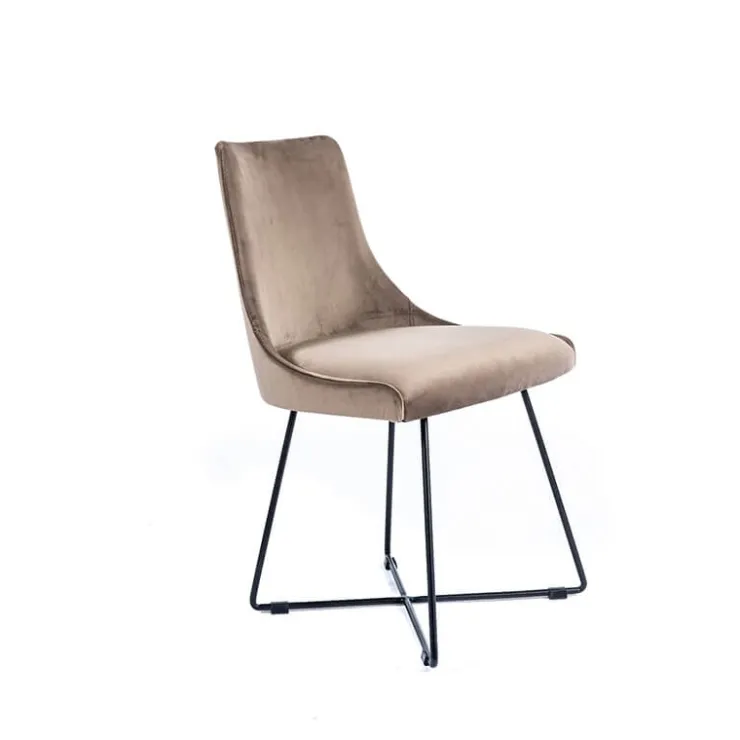 Sessio Chaise De Salle à Manger|Chaise Salon*Lars Chaise design en tissu et pieds filaires en métal