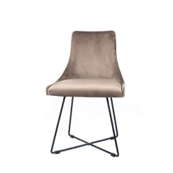 Sessio Chaise De Salle à Manger|Chaise Salon*Lars Chaise design en tissu et pieds filaires en métal