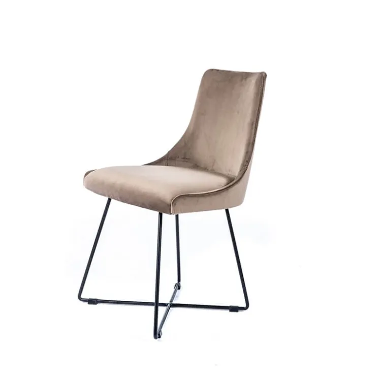 Sessio Chaise De Salle à Manger|Chaise Salon*Lars Chaise design en tissu et pieds filaires en métal