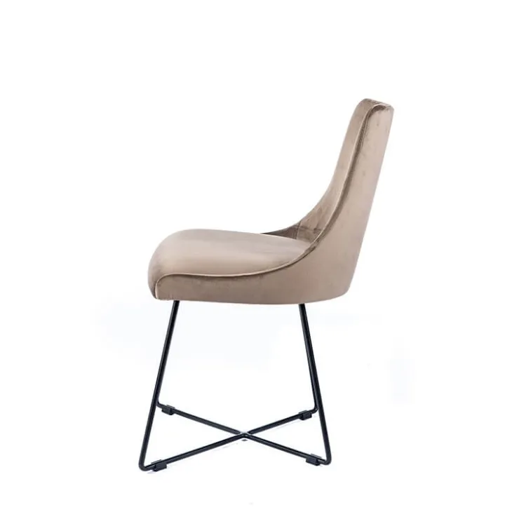 Sessio Chaise De Salle à Manger|Chaise Salon*Lars Chaise design en tissu et pieds filaires en métal