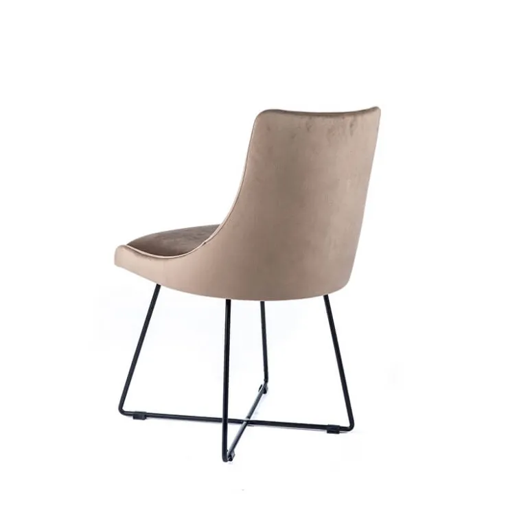 Sessio Chaise De Salle à Manger|Chaise Salon*Lars Chaise design en tissu et pieds filaires en métal