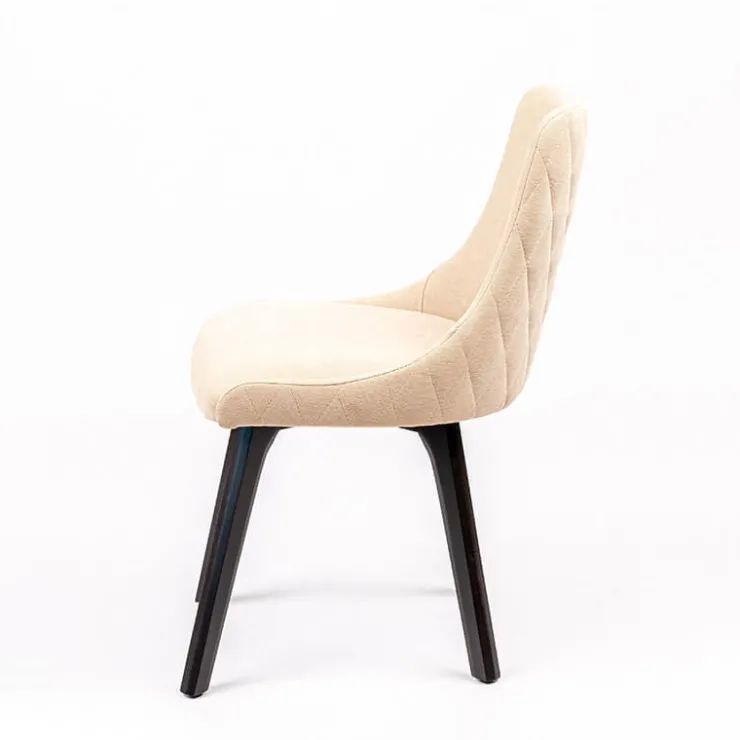Sessio Chaise De Salle à Manger|Chaise Salon*Lars diamant Chaise en tissu matelassé diamant et en bois massif