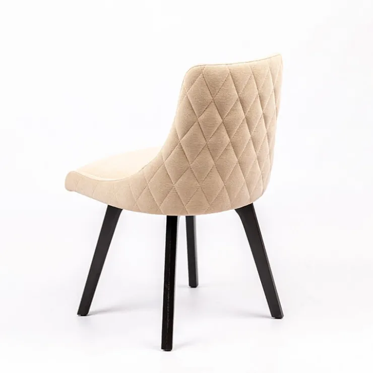 Sessio Chaise De Salle à Manger|Chaise Salon*Lars diamant Chaise en tissu matelassé diamant et en bois massif