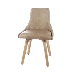 Sessio Chaise De Cuisine|Chaise De Salle à Manger*Lars line Chaise matelassée avec pieds en bois massif