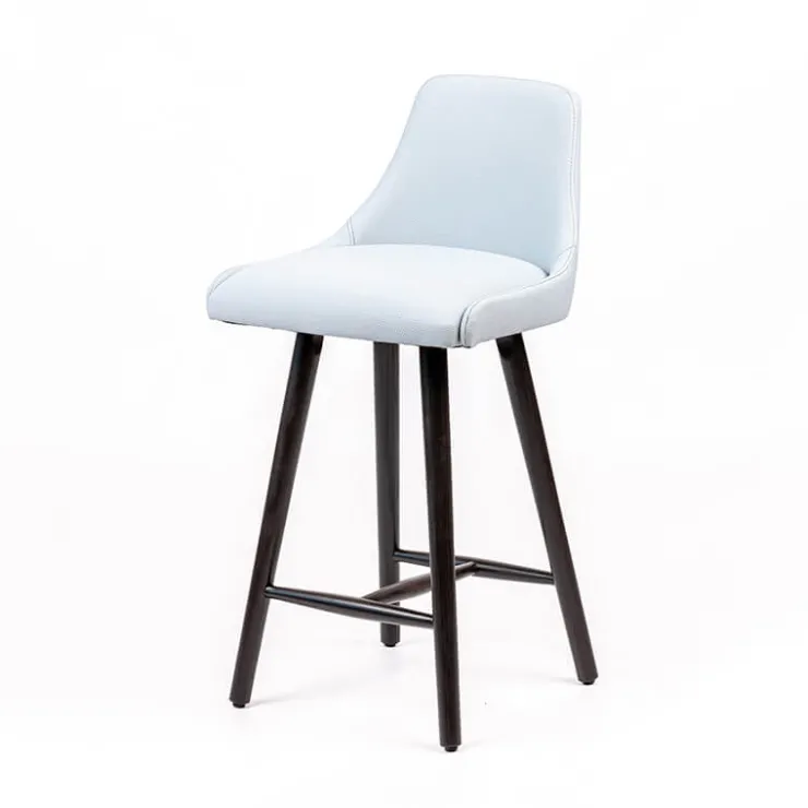 Sessio Tabouret Snack (assise +/- 65 Cm)|Tabouret De Bar (assise +/- 80 Cm)*Lars Tabouret snack rembourré avec pieds bois
