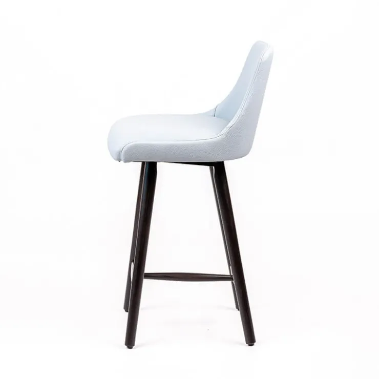 Sessio Tabouret Snack (assise +/- 65 Cm)|Tabouret De Bar (assise +/- 80 Cm)*Lars Tabouret snack rembourré avec pieds bois