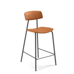 Perfecta Tabouret Snack (assise +/- 65 Cm)|Tabouret De Bar (assise +/- 80 Cm)*Lazio Tabouret snack style rétro en simili fabriqué en Belgique