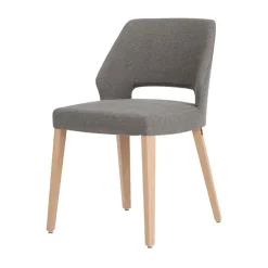 Mobitec Chaise De Salle à Manger|Chaise Salon*Lena ® Chaise ajourée en tissu et pieds bois style moderne