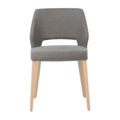 Mobitec Chaise De Salle à Manger|Chaise Salon*Lena ® Chaise ajourée en tissu et pieds bois style moderne