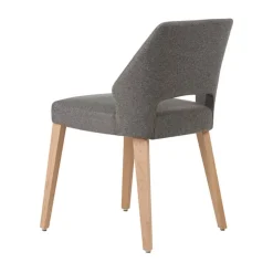 Mobitec Chaise De Salle à Manger|Chaise Salon*Lena ® Chaise ajourée en tissu et pieds bois style moderne