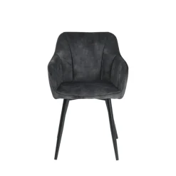 Chaise De Salle à Manger|Fauteuil De Salon*LisonFauteuil cosy en tissu avec pieds en métal