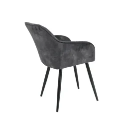 Chaise De Salle à Manger|Fauteuil De Salon*LisonFauteuil cosy en tissu avec pieds en métal