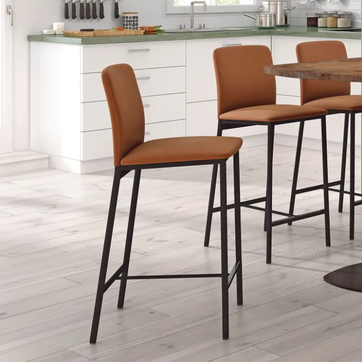 Perfecta Tabouret Snack (assise +/- 65 Cm)|Tabouret De Bar (assise +/- 80 Cm)*Loft Tabouret snack contemporain en simili et métal