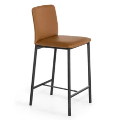 Perfecta Tabouret Snack (assise +/- 65 Cm)|Tabouret De Bar (assise +/- 80 Cm)*Loft Tabouret snack contemporain en simili et métal