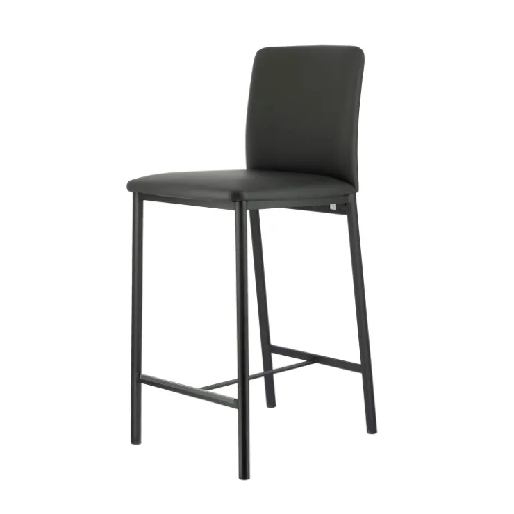 Perfecta Tabouret Snack (assise +/- 65 Cm)|Tabouret De Bar (assise +/- 80 Cm)*Loft Tabouret snack contemporain en simili et métal