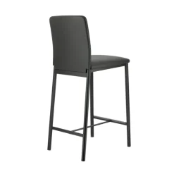 Perfecta Tabouret Snack (assise +/- 65 Cm)|Tabouret De Bar (assise +/- 80 Cm)*Loft Tabouret snack contemporain en simili et métal