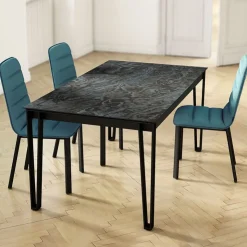 Cancio Table De Salle à Manger*London Table design en Dekton avec pieds épingle en métal