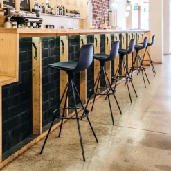 Enea Tabouret Snack (assise +/- 65 Cm)|Tabouret De Bar (assise +/- 80 Cm)*Lottus ® Tabouret de bar ou snack pivotant design structure métal