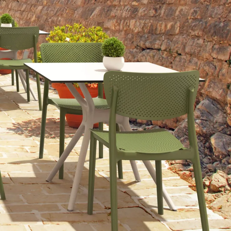 Chaise De Jardin*Lucy Chaise de jardin en polypropylène micro perforé