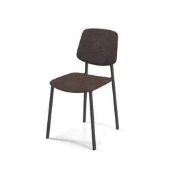 Perfecta Chaise De Salle à Manger*Lugano Chaise de séjour en tissu et pieds en métal