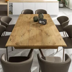 Ozzio Table De Salle à Manger*Lungo largo Table design italienne extensible avec pied mikado