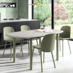 Perfecta Table De Cuisine*Lustra Table de cuisine en stratifié avec allonge