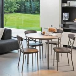 Perfecta Table De Cuisine*Lustra Table de cuisine ronde en stratifié
