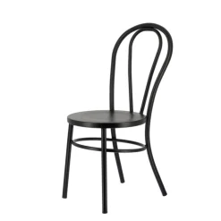 Chaise De Cuisine*MadinaChaise bistrot vintage en métal noir
