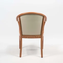 Chaise De Salle à Manger|Fauteuil De Salon*Manuela Fauteuil bridge en bois avec assise et dossier rembourrés