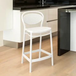 Tabouret Snack (assise +/- 65 Cm)|Tabouret De Bar (assise +/- 80 Cm)*Marcel Tabouret snack moderne en polypropylène