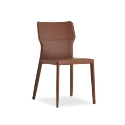 Airnova Chaise De Salle à Manger*Maryl Chaise gainée contemporaine en croûte de cuir