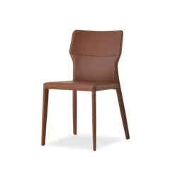 Airnova Chaise De Salle à Manger*Maryl Chaise gainée contemporaine en croûte de cuir