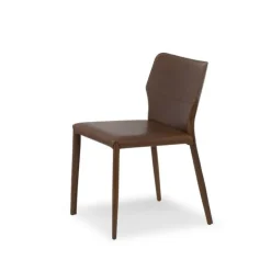 Airnova Chaise De Salle à Manger*Maryl Chaise gainée contemporaine en croûte de cuir