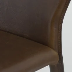 Airnova Chaise De Salle à Manger*Maryl Chaise gainée contemporaine en croûte de cuir