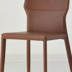 Airnova Chaise De Salle à Manger*Maryl Chaise gainée contemporaine en croûte de cuir