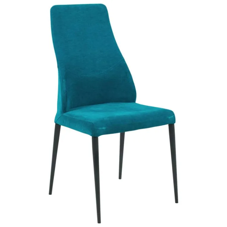 Europea Chaise De Salle à Manger*Mathilde Chaise de salle à manger italienne moderne en tissu et métal